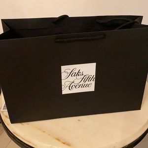Saks Fifth Avenue shopping bag